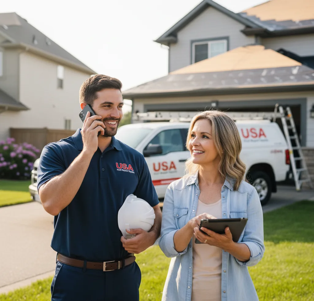 USA Roof Repair Experts customer support in Harvey